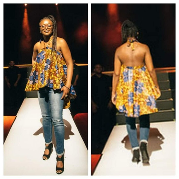 African Print Top - Picture 1 of 2